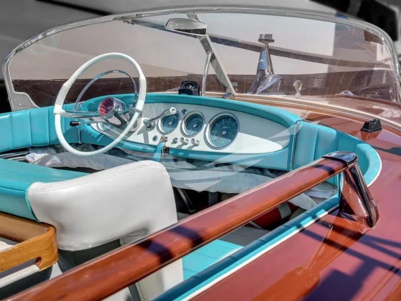 cockpit of a riva junior retrofit electric by lanéva boats